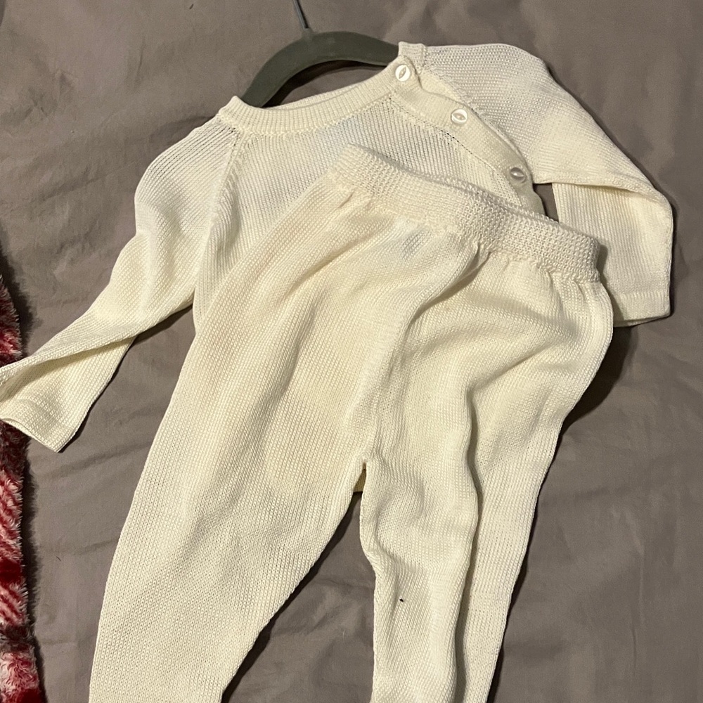 bella bliss Cream Kids Matching Set